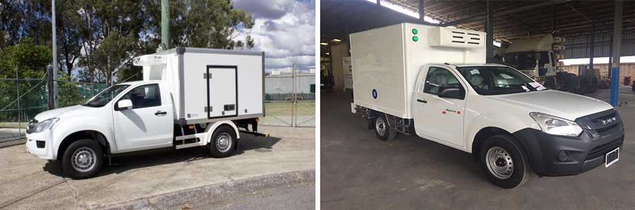 Pickup truck reefer units for our Thailand client