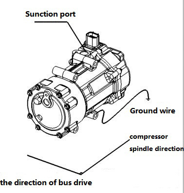 compresor de aire acondicionado para bus eléctrico